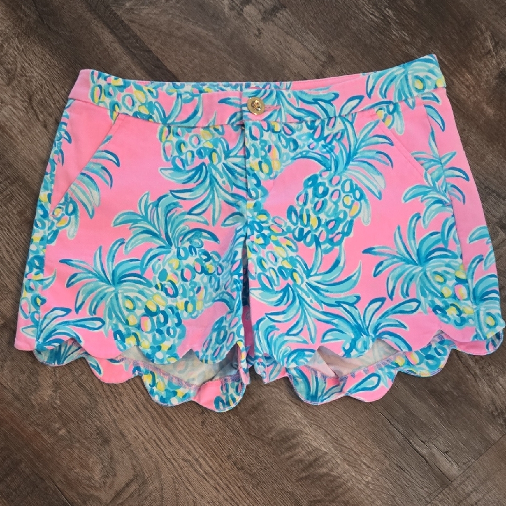 NEW Lilly Pulitzer Pink and Blue High Waist Shorts